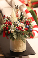 Moko Xmas Reindeer, świąteczny flowerbox LED z reniferem