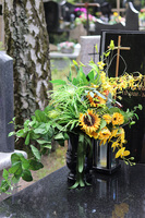 Słoneczna, bukiet nagrobny ze słonecznikami