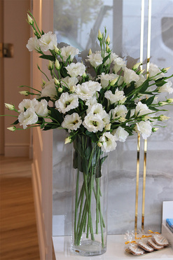 Eustoma Secret of Flowers, bukiet kwiatów do wazonu, wys.99cm 