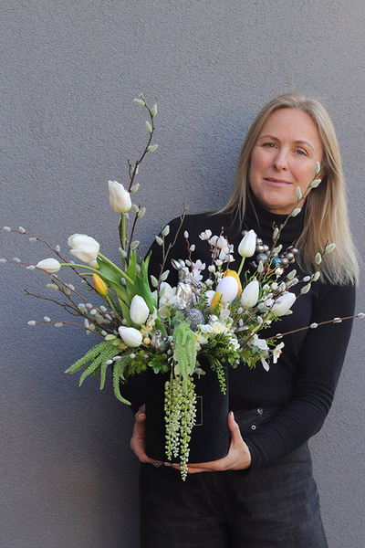 Marcowy Zając, flowerbox wielkanocny