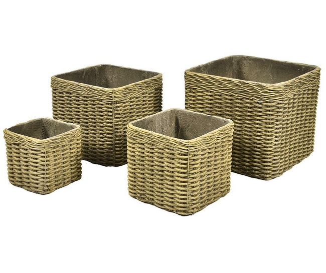 Boho, donica beż 1b, wym.31x31x27cm