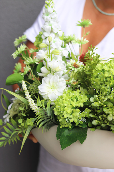 Green World Laos, kompozycja kwiatowa z proteą