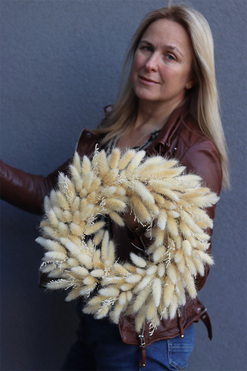 OD RĘKI Polonia Natural, dekoracyjny wianek z suszem, rozp.35cm 