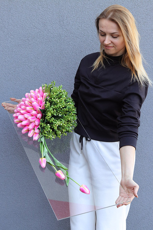 Tulippo Clear Design Candy, dekoracja nagrobna na płycie