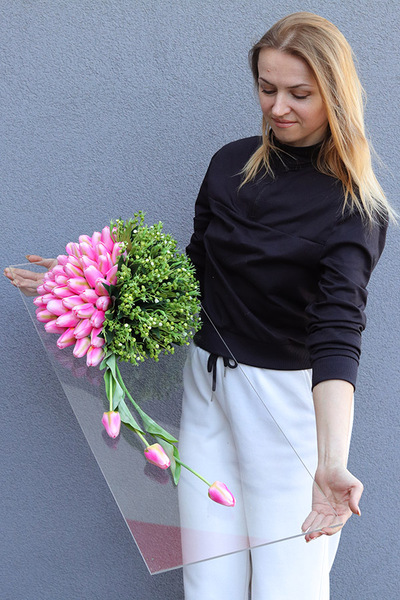 Tulippo Clear Design Candy, dekoracja nagrobna na płycie