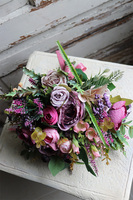 bukiet kwiatowy do ręki, Grefiano, dł.30cm 