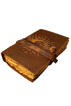 Treasure, notes vintage 200 kartek, Słońce i Księżyc, wym.18x13cm 