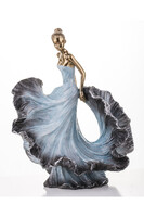 Flamenco, figurka tancerki w błękitnej sukni