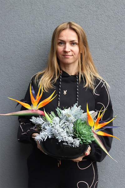 Mortario Strelicja, komplet dekoracji nagrobnych