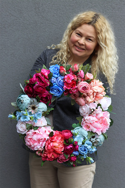 Caryca Katarzyna Dremisa 2, bardzo efektowny wianek, śr.45cm