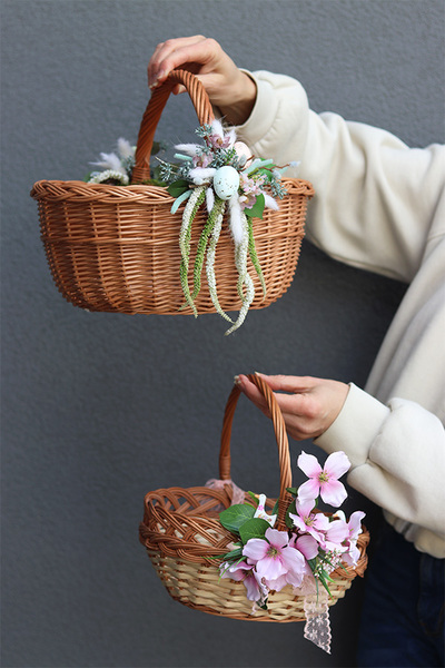 Periana, dwustronnie dekorowany koszyczek wielkanocny