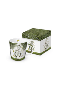 Klucz Wiolinowy, porcelanowy kubek z pudełkiem, poj.350ml