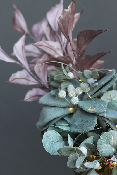 Romantyczne Święta, świąteczny stroik