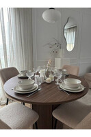 Bonita White, komplet obiadowy dla 6 osób, 18 elementów