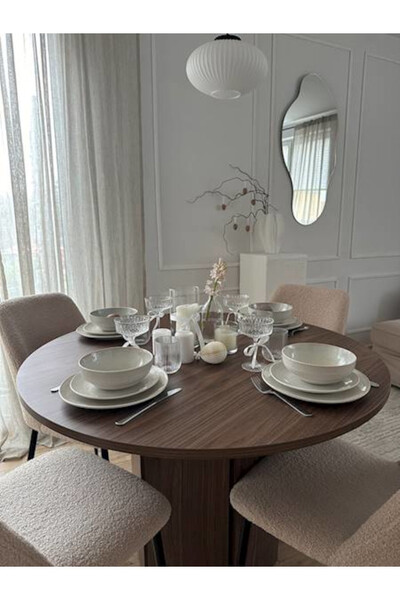 Bonita White, komplet obiadowy dla 6 osób, 18 elementów