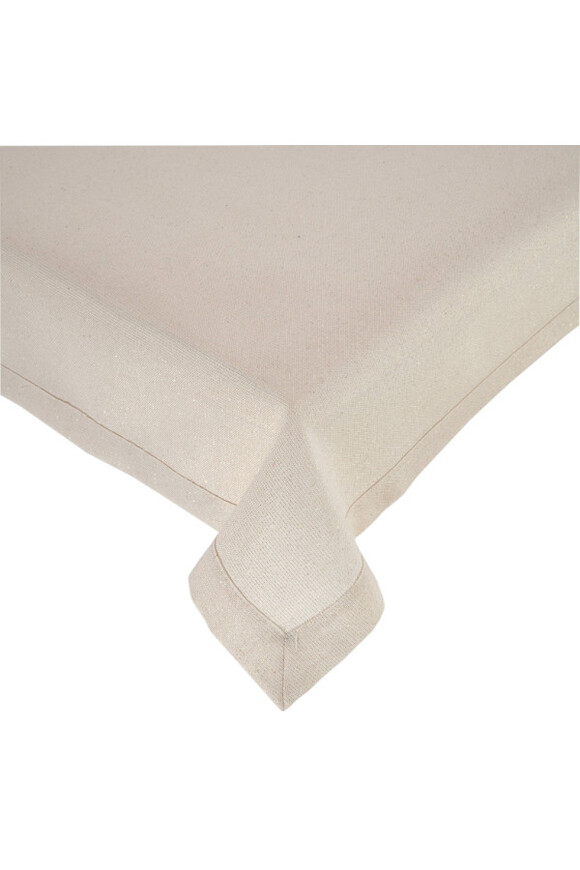 Alissa Flora, obrus ze złotą nicią, krem