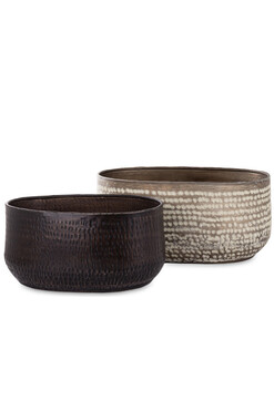 Dakar Wide, złota i brązowa metalowa osłonka, kpl.2szt