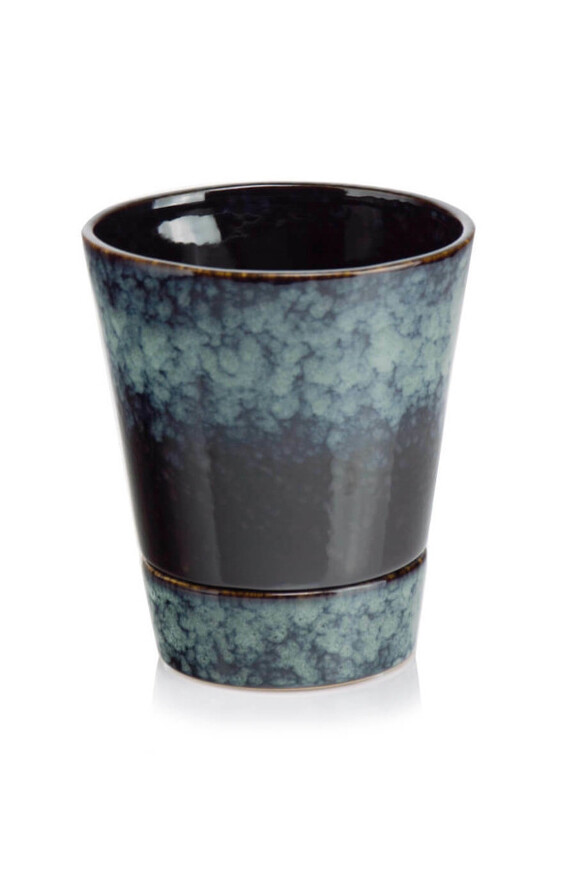 Vintage Mare, ceramiczna doniczka z podstawką