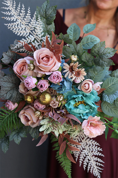 Paysage, kompozycja nagrobna w ramce, wym.40x70x53cm 