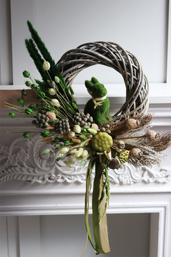 Green Folklore, wielkanocny wianek na drzwi, rozp.50cm