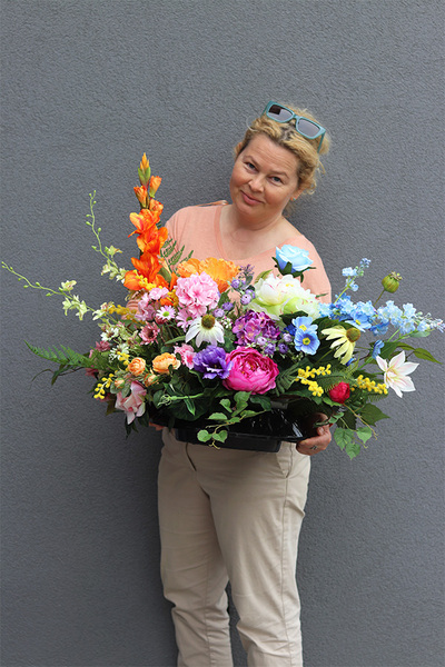 Kolorowa Nuta, komplet dekoracji nagrobnych