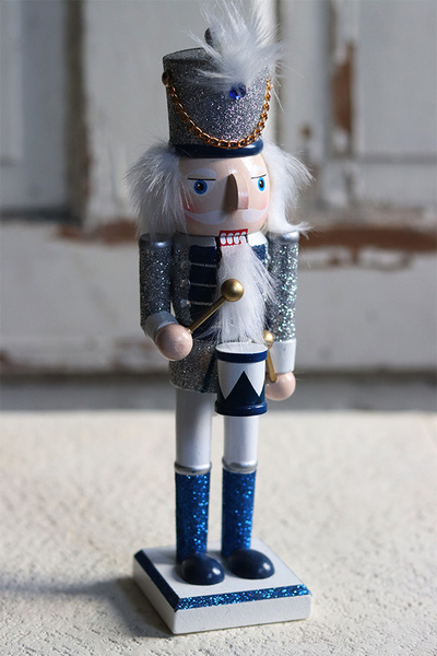 figurka bożonarodzeniowa dziadek do orzechów, Baita Blue A, wys.26cm
