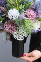 Ivette, elegancki bukiet nagrobny z chryzantemą, wys.36cm