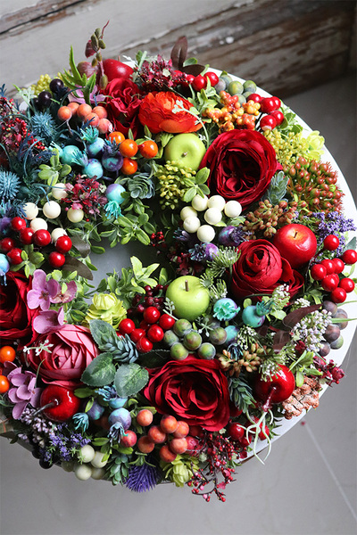 wianek jesienny Owoce Sadu 2, śr.36cm