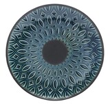 OD RĘKI Blue, ceramiczny podtalerz / podstawka pod świece / dekoracje, śr.31cm