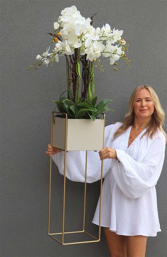 Duo Italiano, sztuczny storczyk na stojaku