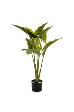 Alokazja LED, sztuczna roślina w doniczce z podświetleniem, wys.97cm