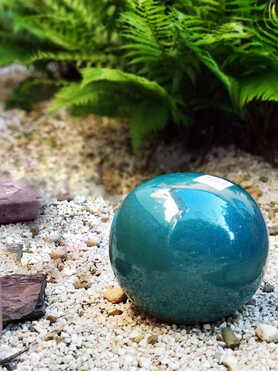 dekoracyjna kula ogrodowa, Rotunda, turkus, śr.25cm