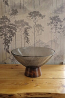 Oakland, szklana patera dekoracyjna na nodze