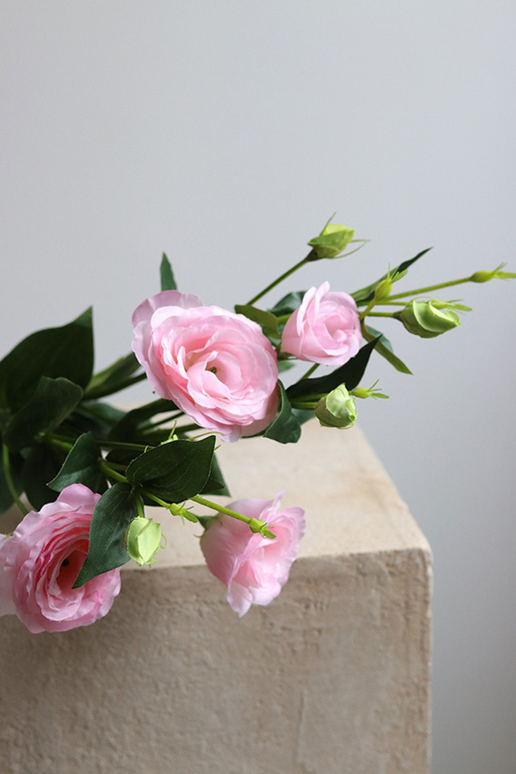 Eustoma Pink, gałązka sztucznej eustomy, 1szt. dł.75cm