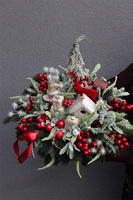  Christmas Dekory, świąteczny stroik w pucharze