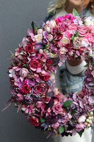 Bella Jesienna Extra, kwiatowy wianek na drzwi