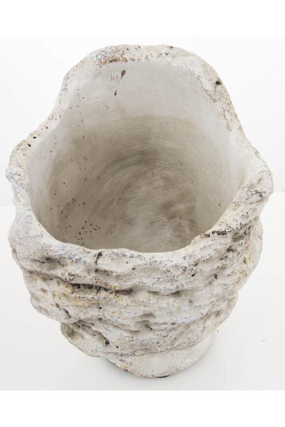 cementowa osłonka / donica, Kobieta D, wym.20x20x14cm