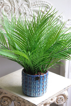 Green House Borneo, sztuczna palma w ceramicznej donicy, wys.48cm