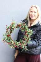 Idzie Zima, zimowy wianek zielony