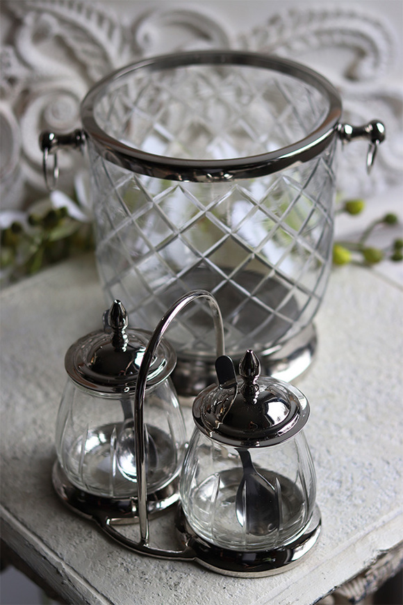 cooler / wiaderko na lód, Lux Villa Silver Glamour