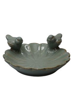 Dalida, poidło dla ptaków okrągłe, miętowe A, wym.12x25.5cm