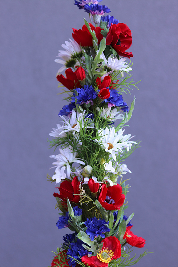 Mazowsze, palma wielkanocna z makami