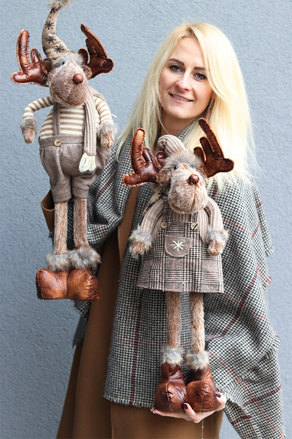 Reny Skandynawskie B, laleczka zimowa stojąca, dziewczynka