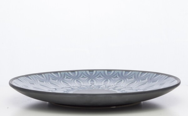 OD RĘKI Blue, ceramiczny podtalerz / podstawka pod świece / dekoracje, śr.31cm