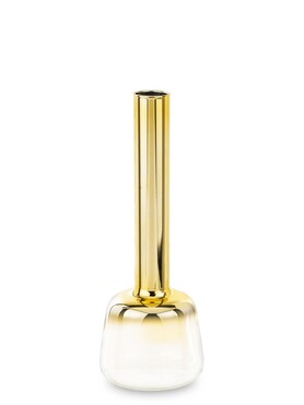 wazon szklany Burano Gold Slim, wym.23x8x8cm
