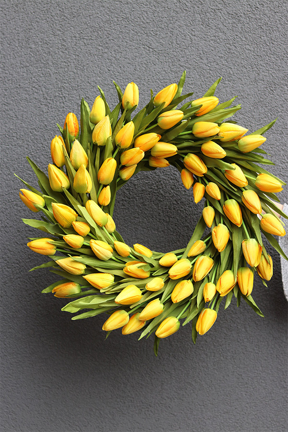 wianek z tulipanów, Witaj Wiosno Yellow