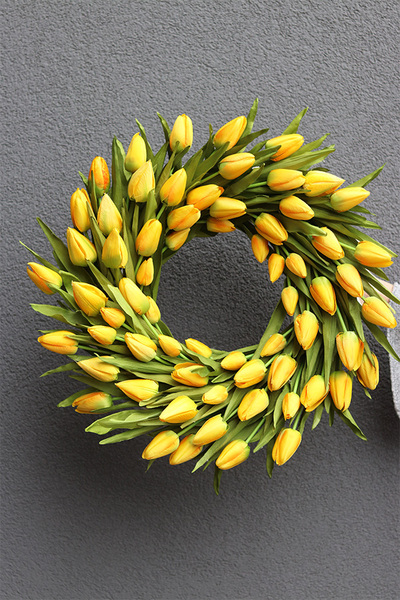 wianek z tulipanów, Witaj Wiosno Yellow
