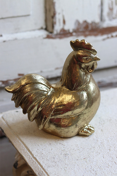 figurka złota, Kurka Wielkanocna A, wys.17x10x17cm 