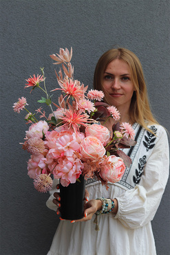 Anona Morelli, bukiet nagrobny we wkładzie, dł.65cm 