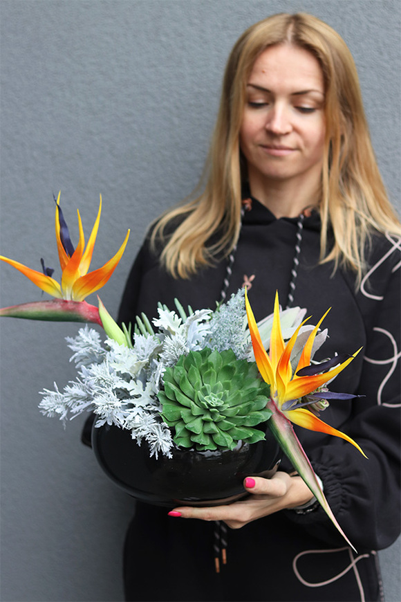 Mortario Strelicja, komplet dekoracji nagrobnych